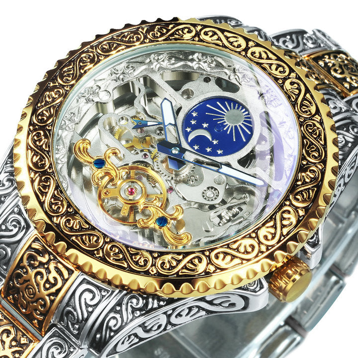 Avelena | Vintage Moon Automatikk Tourbillon Uhr