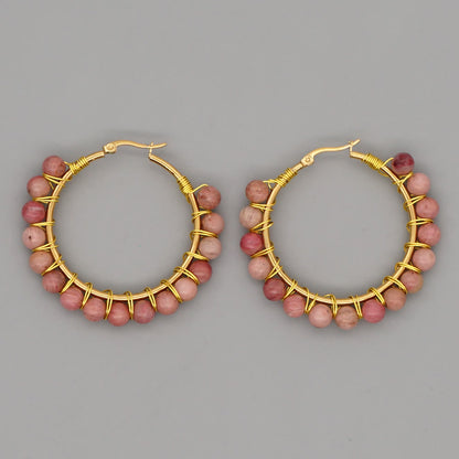 Avelena | Elegante Boho Von Der Natur Inspirierte Kristall-Ohrringe