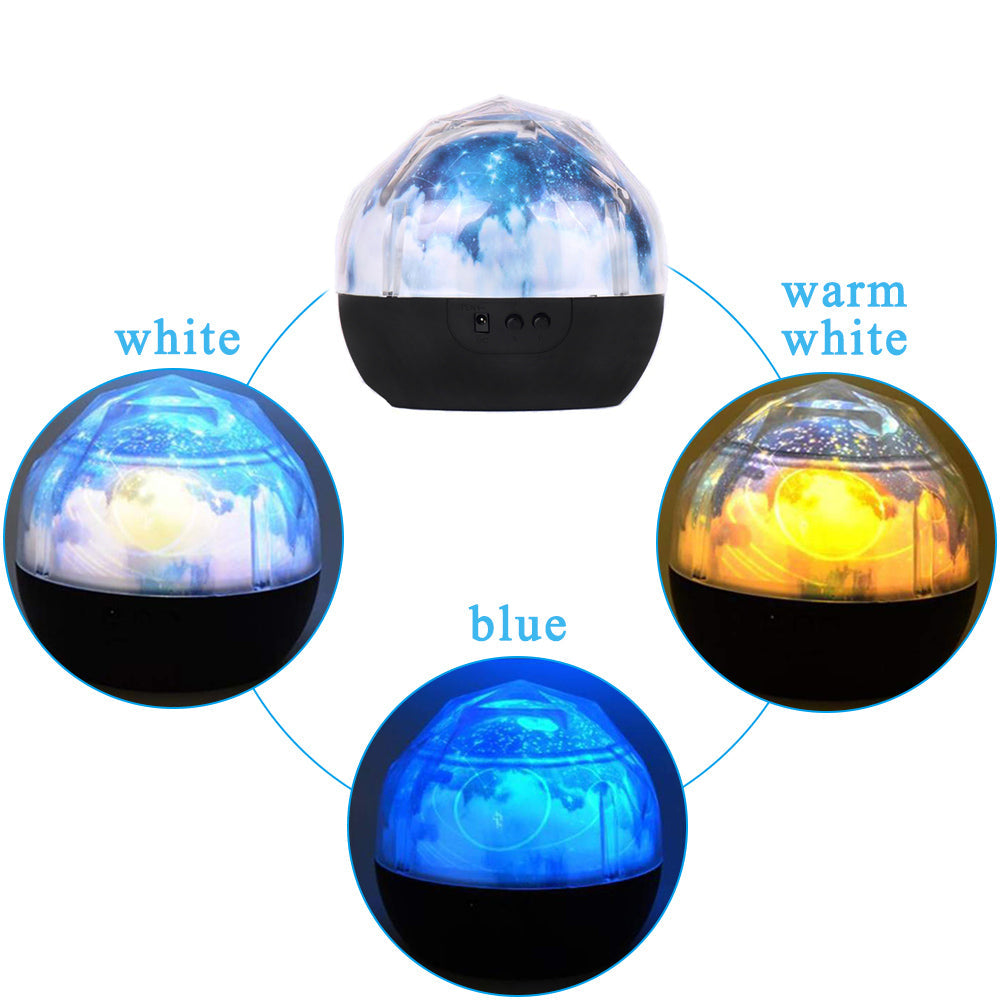 Avelena | Magic Diamonds Projektion Rotierende Lampe Univers Led Nachtlicht
