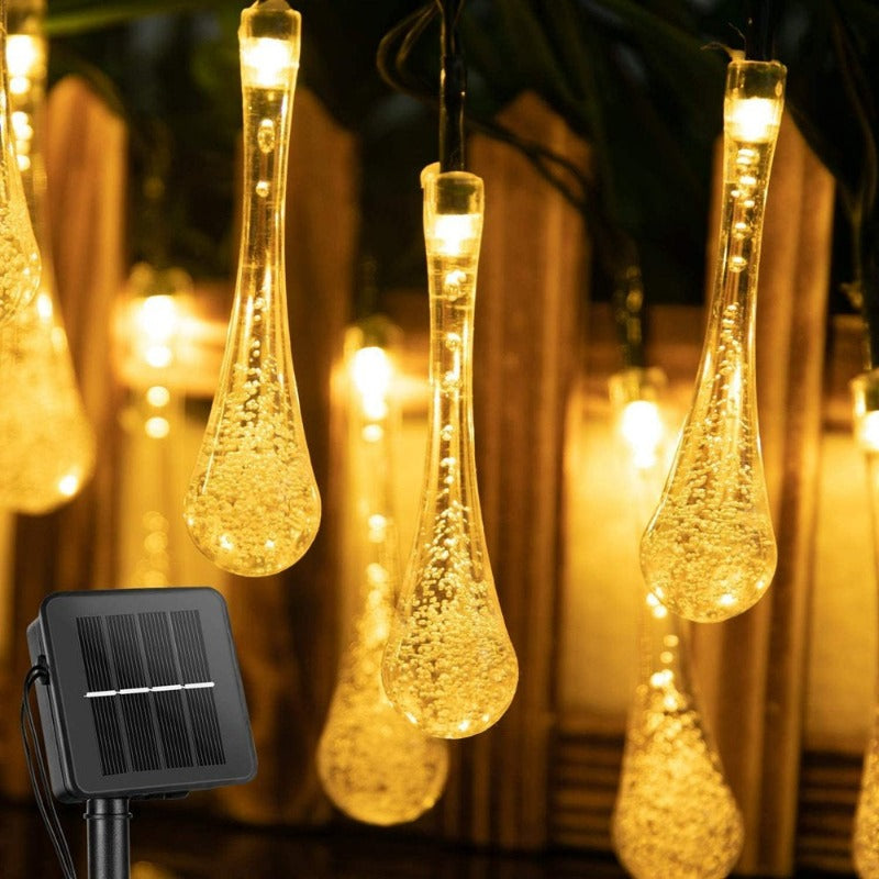 Avelena | 30 Led 21Ft Kristall Solarleuchten Außen, Wasserdicht, 2 Modi, Solarbetrieben Für Garten