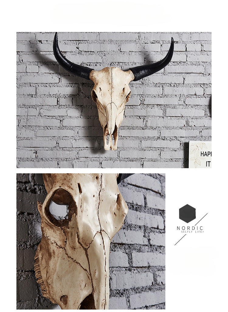 Avelena | Vintage Scheffkopf Wandbehang Wohnkultur