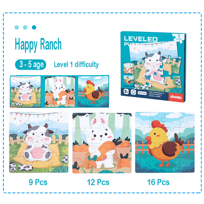 Avelena | Holz 3-in-1 Magnetischen Fortgeschrittenen Faltpuzzle