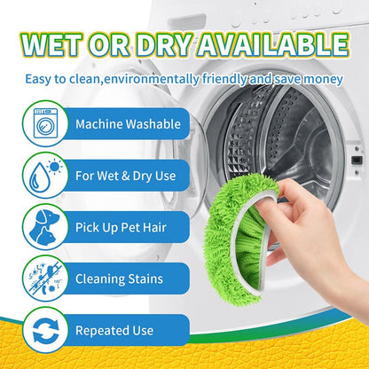 Avelena | Chenille Mop Nachfüllpads für den Hausgebrauch – Ersatzmoppköpfe für die Bodenreinigung