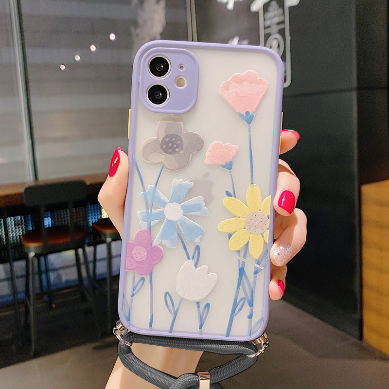 Avelena | Lavendel Blume Lanyard Telefonhülle für Iphone Xsmax