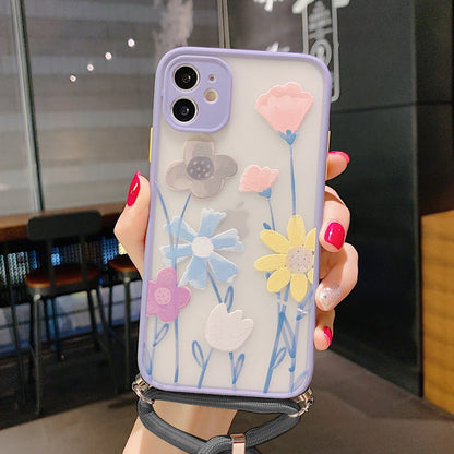 Avelena | Lavendel Blume Lanyard Telefonhülle für Iphone Xsmax