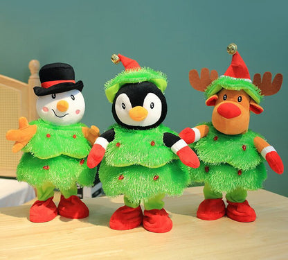 Avelena | Weihnachts Deko Figur | Singend & Tanzend | Plüsch Geschenk für Kinder & Erwachsene
