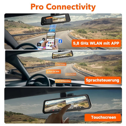 Avelena | 10-Zoll-HD-Multifunktions-Autorekorder mit Touchscreen