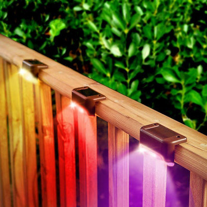Avelena | Wasserdichte Treppen-Solarleuchten für den Außenbereich (4 Stück)