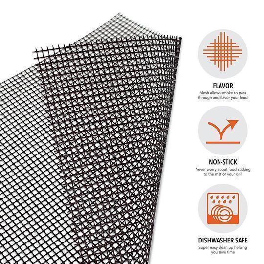 Avelena | Teflon Antihaft BBQ Grill Mesh Matte für wiederverwendbare Reinigung
