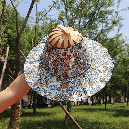 Avelena | Bambus Faltbare Handventilator Sonnenhut