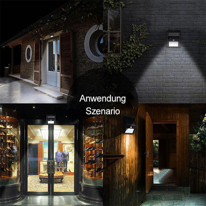 Avelena | 20 LED Solarlampen Außen, Superhelle Wandleuchte mit Bewegungssensor