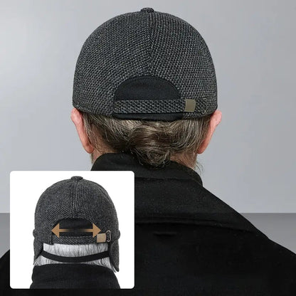 Avelena | Winter-Baseballmütze mit Ohrenwärmern