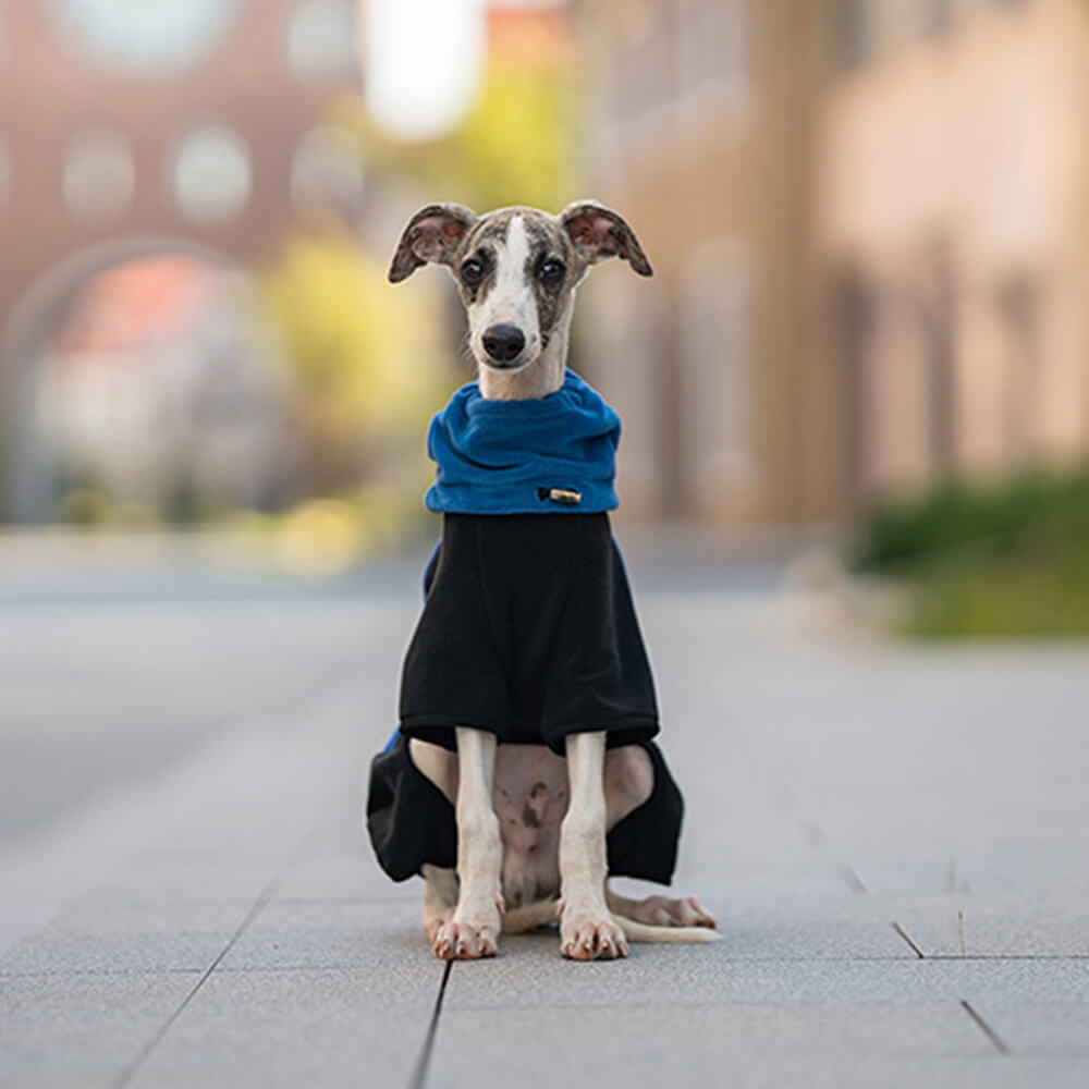 Avelena | Vollständiger Schutz Polar Fleece Hund Overall mit abnehmbarem Kragen