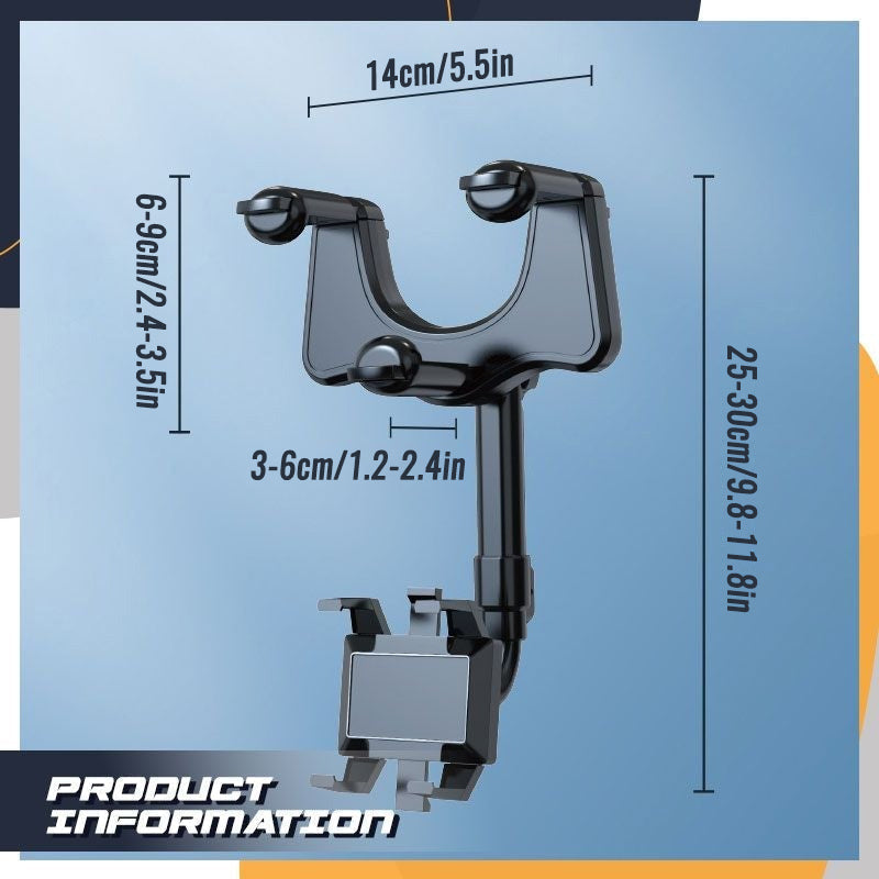 Avelena | 360-Grad-Rotation Auto Spiegel Telefon Halter