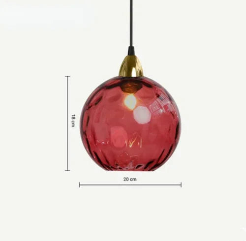 Avelena | Pendelleuchte Elegante Gläserne Bolverlichting