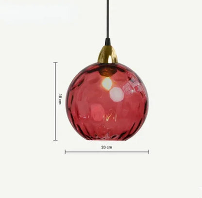 Avelena | Pendelleuchte Elegante Gläserne Bolverlichting
