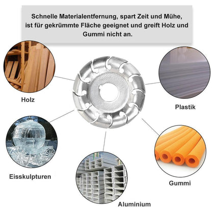 Avelena | 12 Zähne Holzschnitzscheibe & Schutzhülle