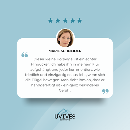 Avelena | SkyGull – Handgeschnitzte Möwe mit flatternden Flügeln