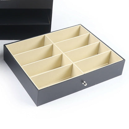 Avelena | Aufbewahrungsbox Elegantes 3-Schicht-Design Mit Transparenten Fächern