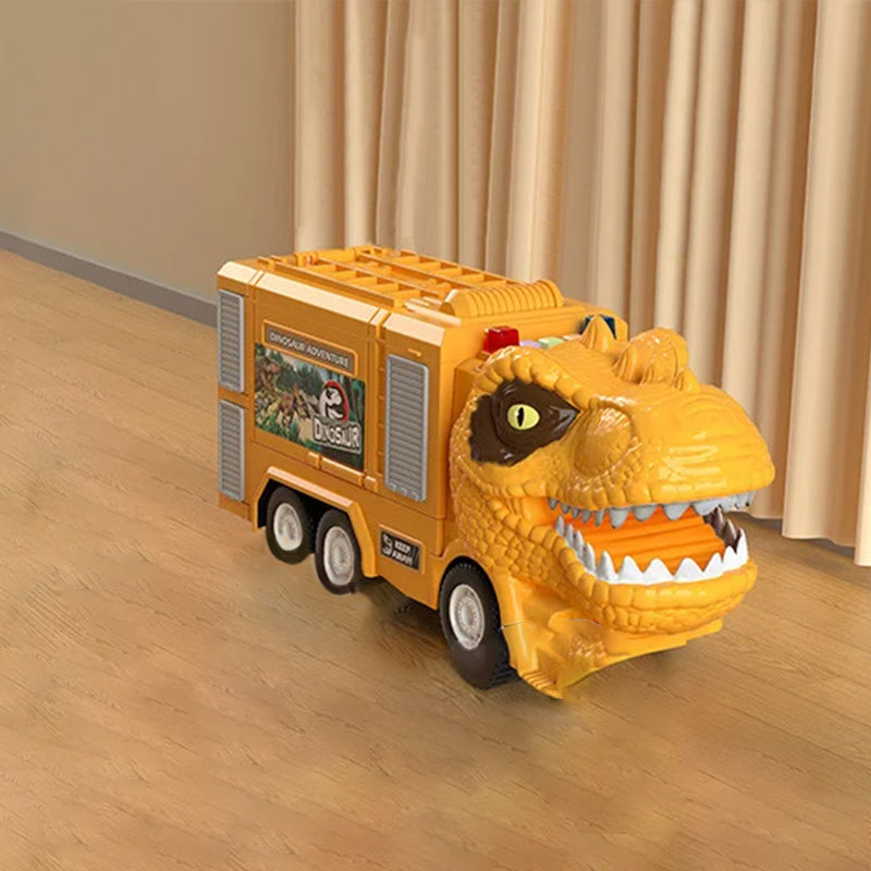 Avelena | Neues Dinosaurier Verwandlungs Technisches Lastwagen Schienen Spielzeug Set