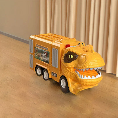 Avelena | Neues Dinosaurier Verwandlungs Technisches Lastwagen Schienen Spielzeug Set