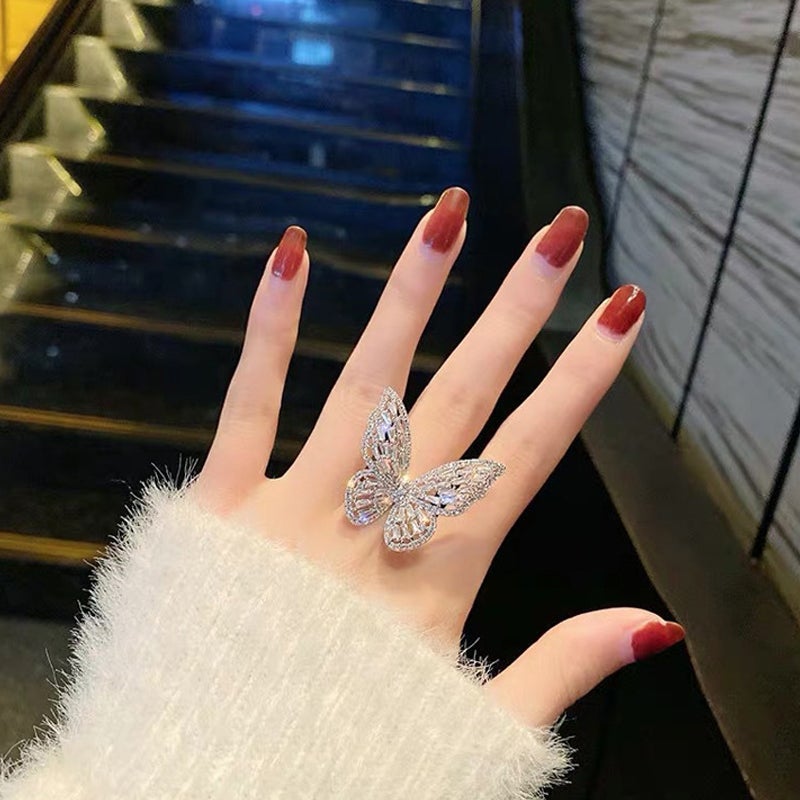 Avelena | Ziron Schmetterling Ring