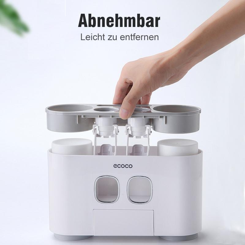 Avelena | Automatischer Zahnbürstenhalter und Zahnpastaspender Set