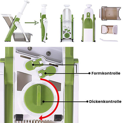 Avelena | Chop Slicer Verstellbarer Gemüseschneider für Küche