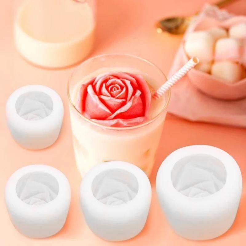 Avelena | 3D Silikon Rosenform Eiswürfelform