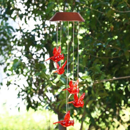 Avelena | Rote Vogel Windspiel Licht