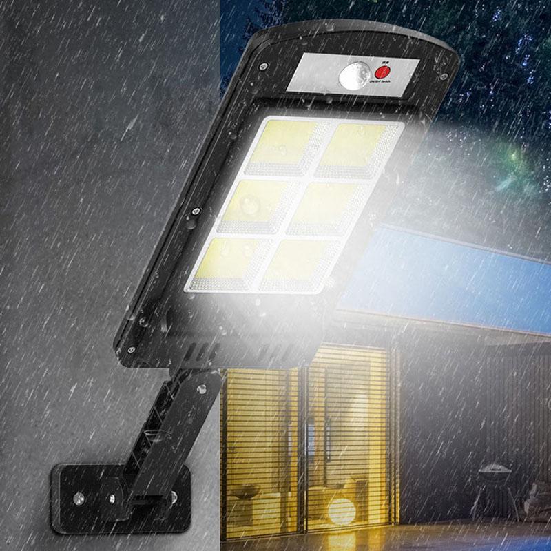 Avelena | 200W Außen-Solar-LED-Lampe mit Fernbedienung, Bewegungs- und Dämmerungssensor