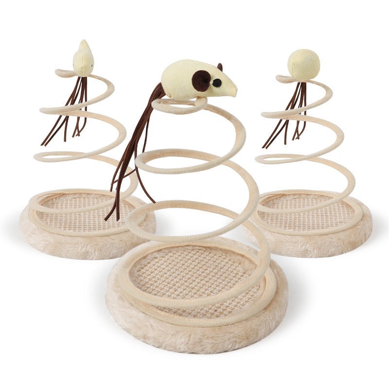 Avelena | Mus Plush Spiral Draht Frühling Spielzeug