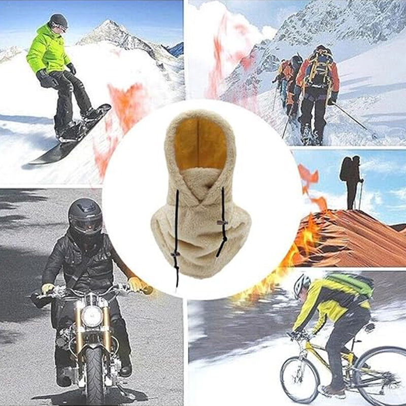 Avelena | Warme Plüsch-Fahrradhaube