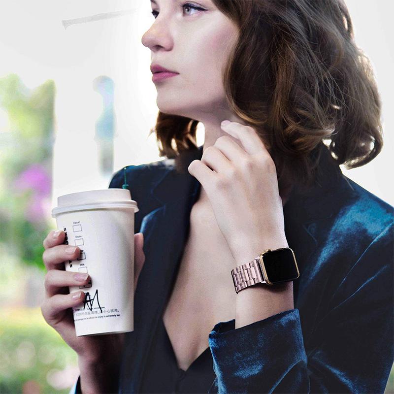 Avelena | Edelstahl Apple Watch Armband