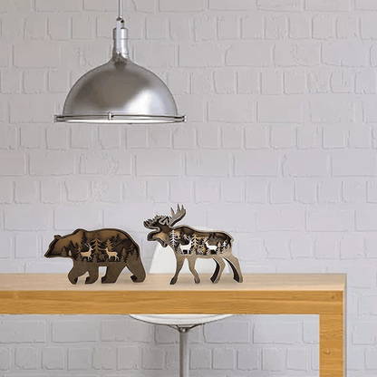 Avelena | 3D Kreative Holz Tier Schnitzerei Handwerk Geschenk