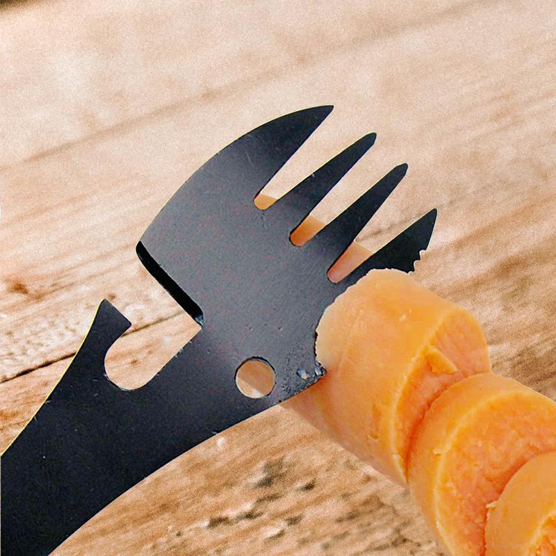 Avelena | Draussen Camping Helfer - 5 in 1 taktischer Gabel