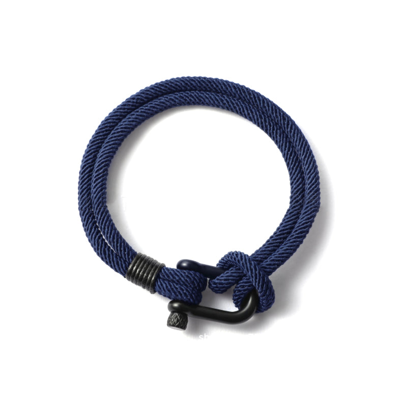 Avelena | Geformte Schnalle Nylon Geflochtenes Armband