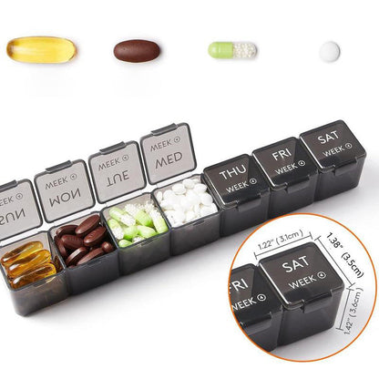 Avelena | Tabletten-Organizer (28 Fächer)