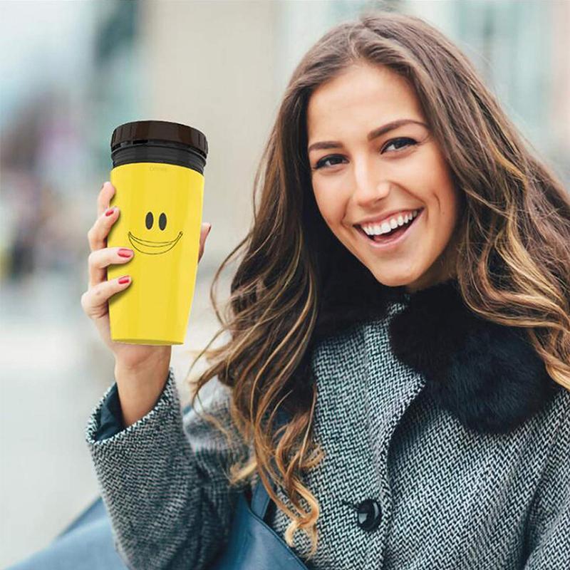 Avelena | Deckellose Twist Tasse, Kreative Plastikbecher