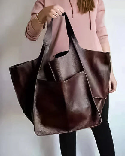 Avelena | Chic & Nachhaltige Ledertasche mit Großer Kapazität - Elegante, Vielseitige Damenhandtasche