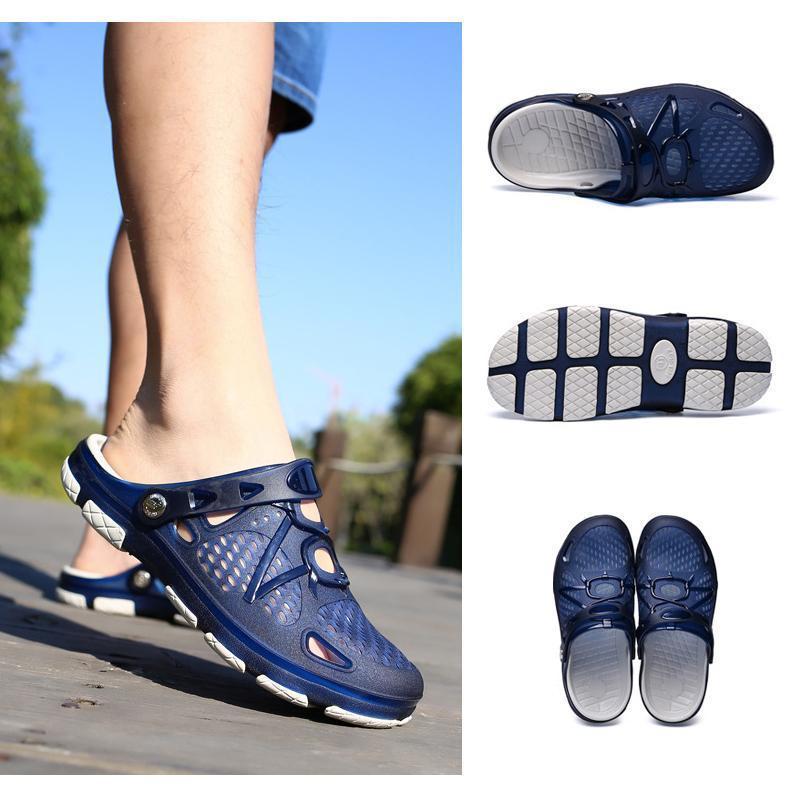 Avelena | Herren Strandsandalen Atmungsaktiv Mesh Strand Pantoffel