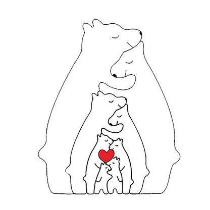Avelena | CozyBears Holz Familienpuzzle