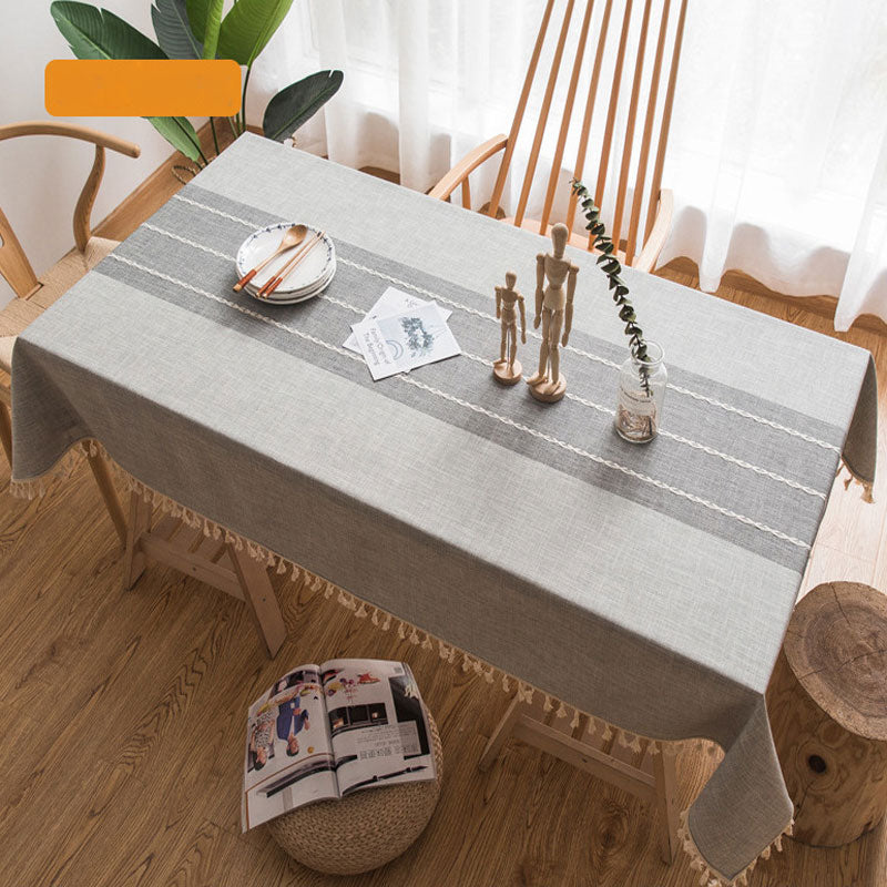 Avelena | Wasserdicht Ölbeständig Rechteckige Tischdecke Baumwolle Leinen Faltenresistente Tischdecke für Küche Esszimmer Buffet Party