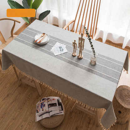 Avelena | Wasserdicht Ölbeständig Rechteckige Tischdecke Baumwolle Leinen Faltenresistente Tischdecke für Küche Esszimmer Buffet Party