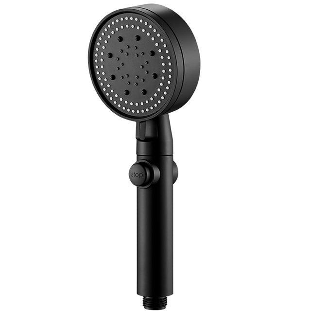 Avelena | Kopf Wasser sparen Schwarz 5 Modus einstellbar Hochdruck Avelena | Ein-Knopf-Stop Wasser Massage Eco Avelena | Badezimmer Zubehör