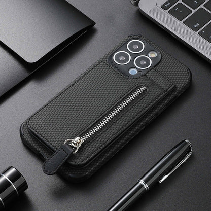 Avelena | Taschenbuchhülle Mit Reißverschluss Und Kreditkartenhalter Für Iphone