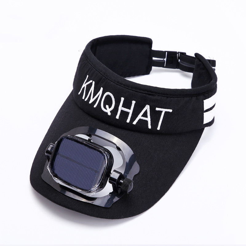 Avelena | Sonnenblendenhut mit solarbetriebenem Ventilator, für Camping, Wandern