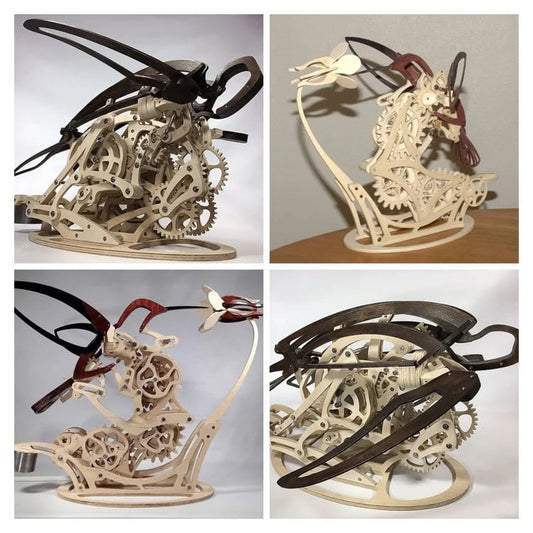 Avelena | 3D Holzmechanisches Kolibri
