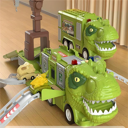 Avelena | Neues Dinosaurier Transforming Ingenieur Lkw Schienenspielzeugset