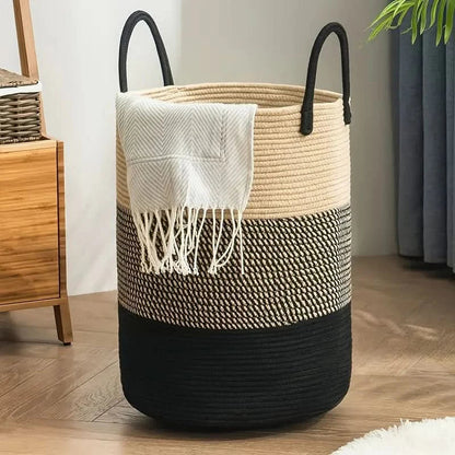 Avelena | WeaveBasket - Robuste Wäscheaufbewahrung aus geflochtenem Seil